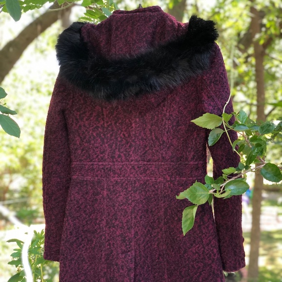 Ivanka Trump Black Purple Will Winter Coat - Picture 7 of 10